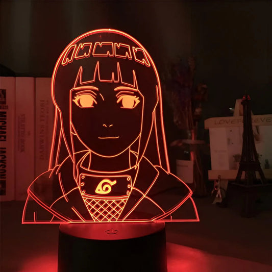 Lampe 3D LED Hinata Hyuga Naruto