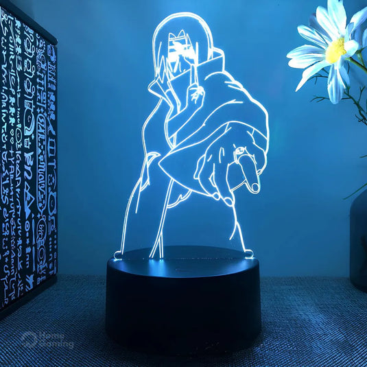 Lampe 3D LED Itachi Uchiwa Naruto