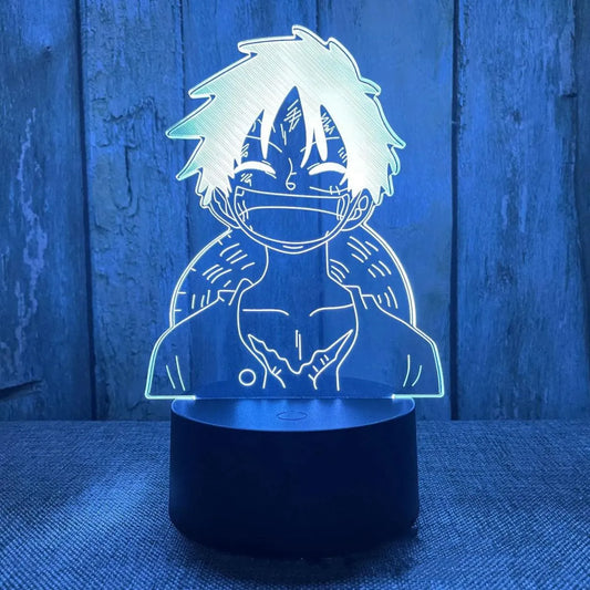 lampe 3d luffy one piece