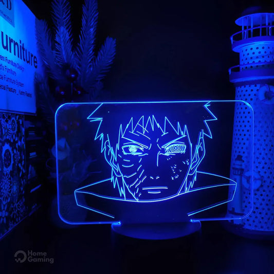 Lampe 3D LED Obito Uchiwa