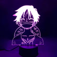 lampe 3d led one piece luffy