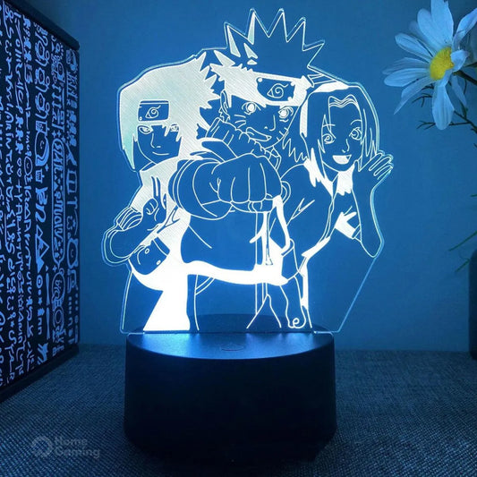 Lampe 3D LED Sasuke Naruto Sakura