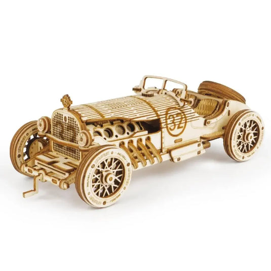 Maquette voiture bois – Voiture de sport rétro