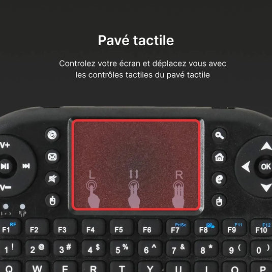 Mini clavier sans fil pave tactile