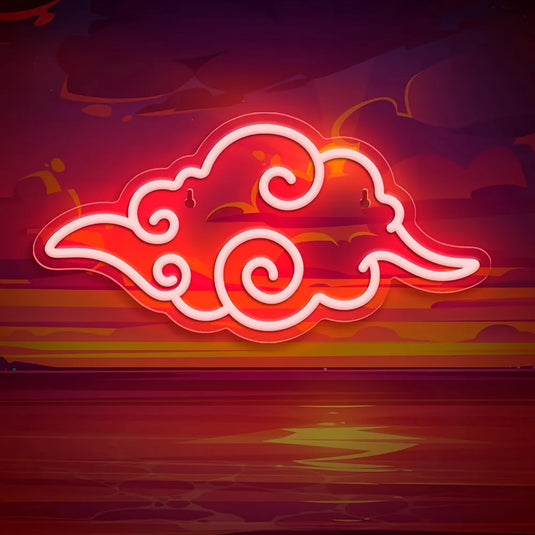 neon led anime nuage