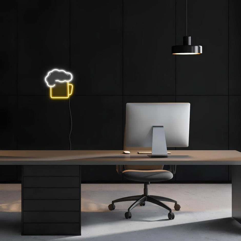 2 Pièces Enseigne Tôle Effet Néon Gaming – Décoration Murale Chambre Gamer, Setup PC, Bar, Fêtes, Imitation Lumière Néon Pour Ados