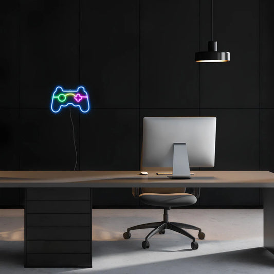 neon led chambre manette de jeux gaming