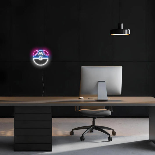 neon led bureau masterball pokemon