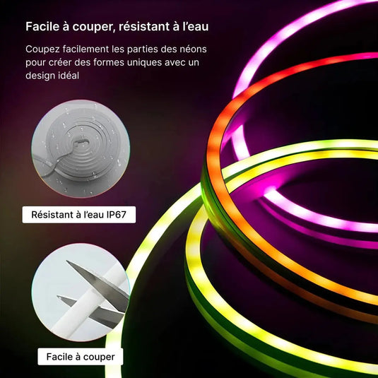 Néon LED flexible découpable avec protection IP67 du cordon lumineux