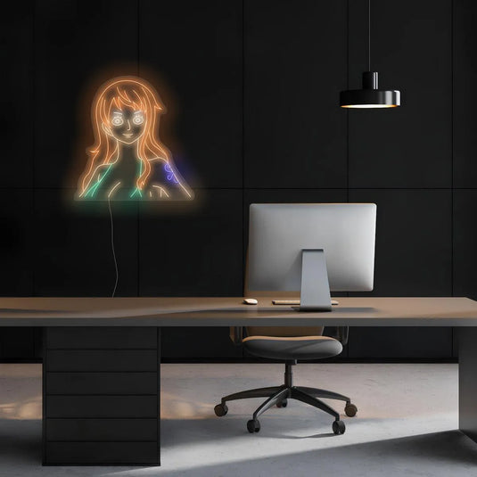 Neon LED mural - Nami One Piece