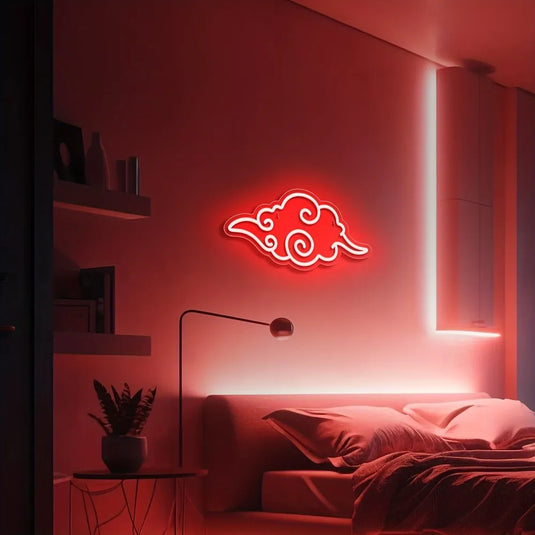 neon lumineux led anime nuage