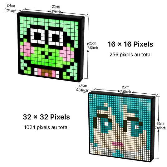 panneau pixel art led animation