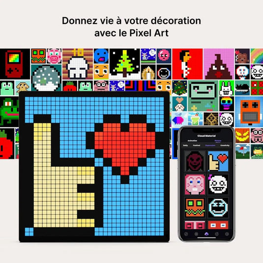 Panneau pixel LED ecran affichage animations