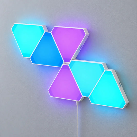 Panneaux LED muraux RGB triangulaires