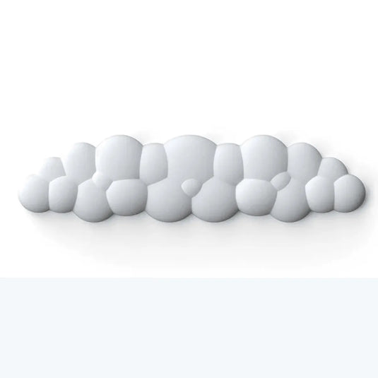 Repose poignet nuages clavier blanc