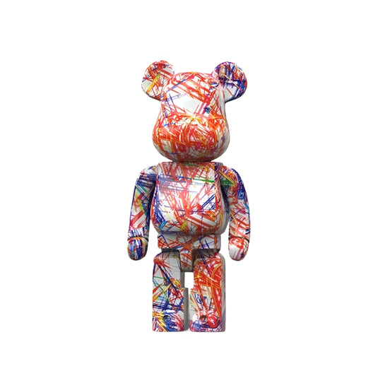 Statue ours design résine art abstrait