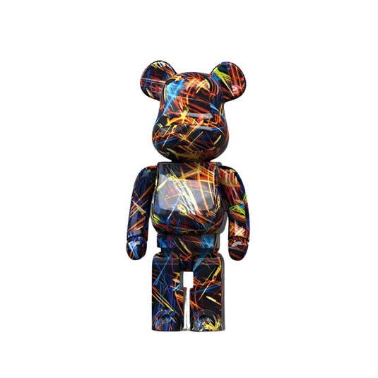 Statue ours design résine design coloré art