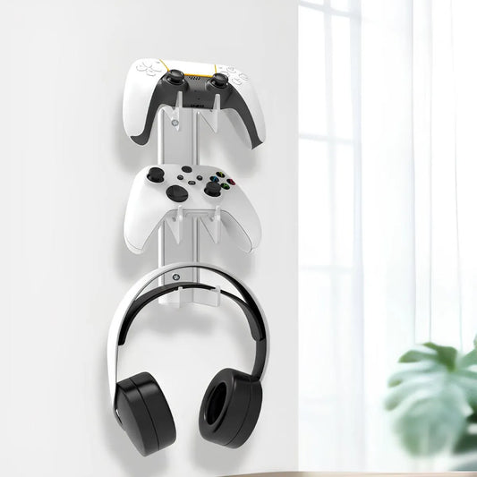 support casque et manette mural