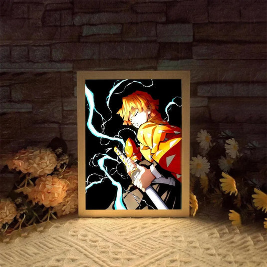 Tableau lumineux LED Zenitsu Demon Slayer