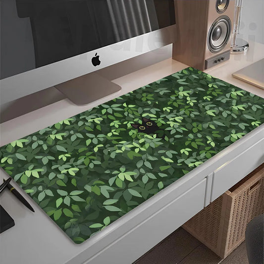 tapis de souris xxl bureau chat kawaii plantes