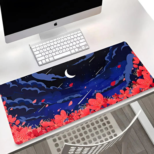 Tapis de souris XXL Ciel nuit anime bleu