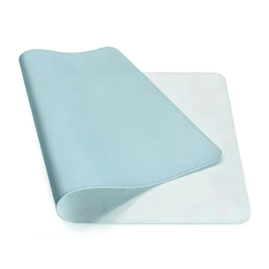 Grand tapis de souris XXL cuir imperméable bleu