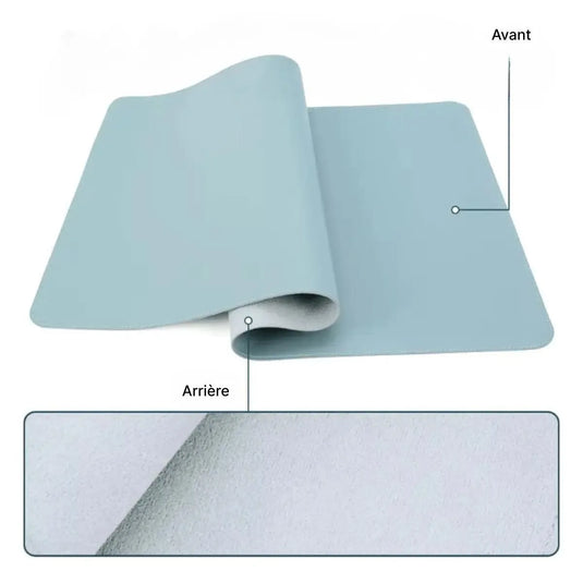 Grand tapis de souris XXL cuir imperméable