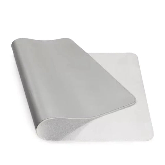 Grand tapis de souris XXL cuir imperméable gris