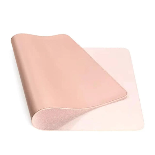 Grand tapis de souris XXL cuir imperméable rose