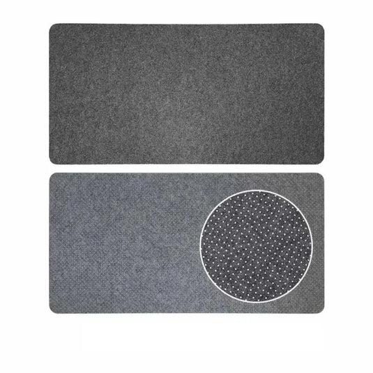 tapis de souris xxl feutre de laine gris clair