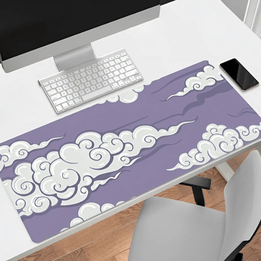 Tapis de souris XXL Nuages anime violet