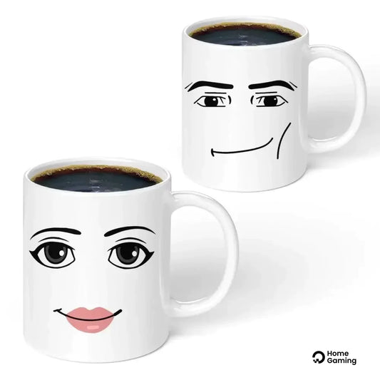 Tasse minimaliste visage homme femme