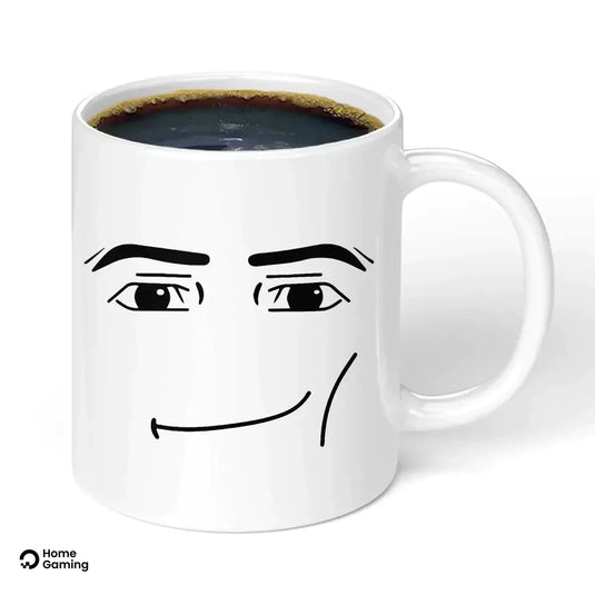 Tasse minimaliste visage homme